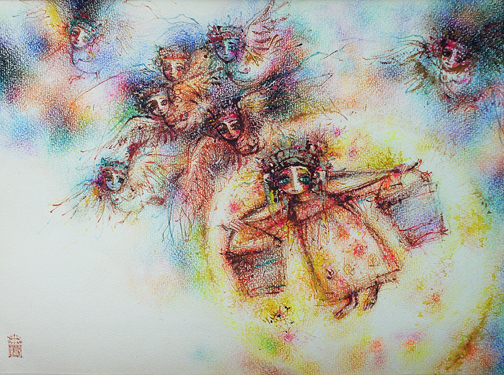 «Місячний приплив». 1997. Папір, олівці